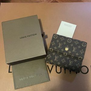 LV monogram mini Lin compact wallet brand new